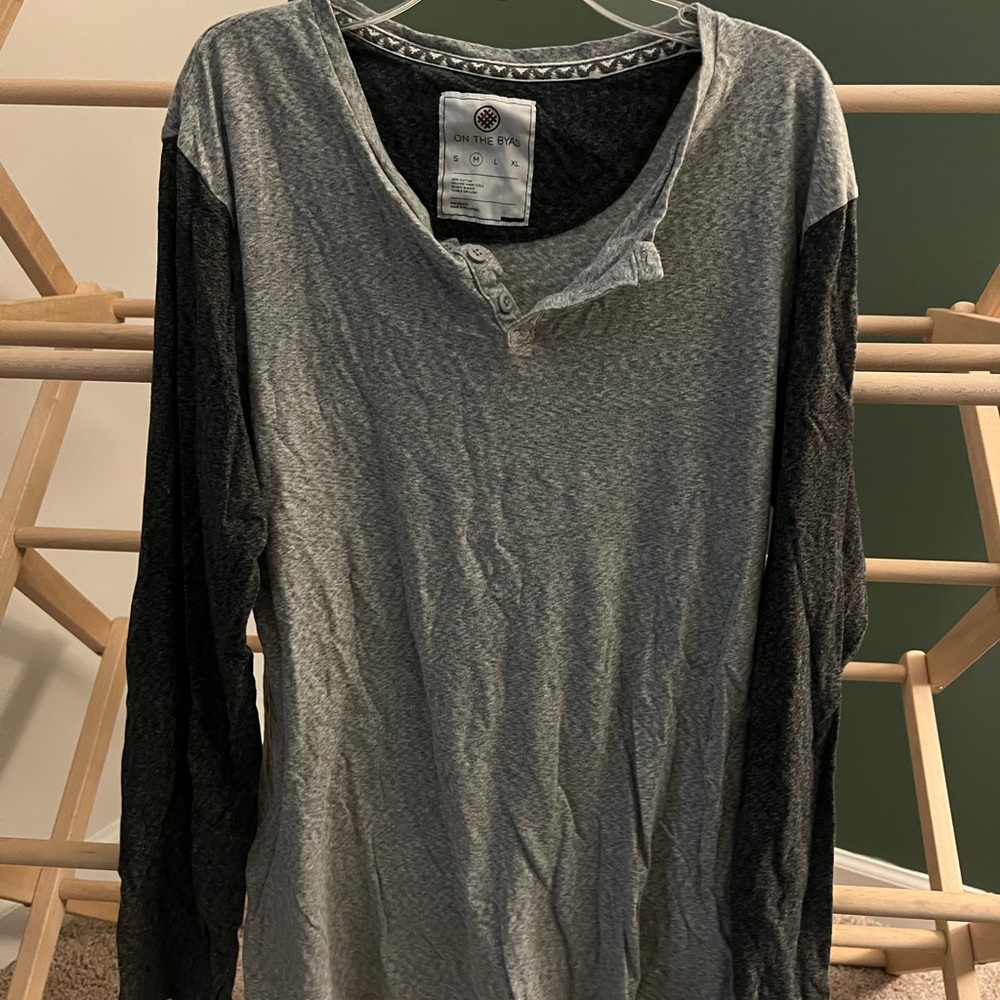 On the Byas Two-Tone Long Sleeve Top